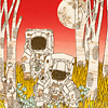 animalsleep-lost-in-space-print