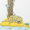 animalsleep-wolf-island-print