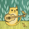 susie-cat-bird-art-print